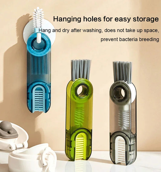 3 in 1 Multipurpose Bottle Gap Cleaner Brush