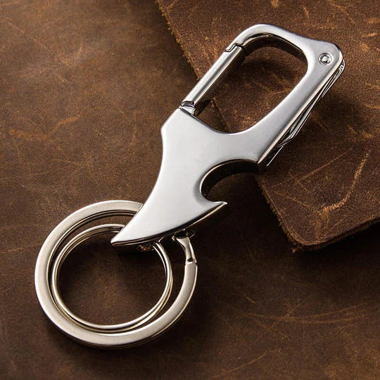 💥Limited Time Offer💥Multifunctional Pendant Bottle Opener Metal Double Ring KeyChain