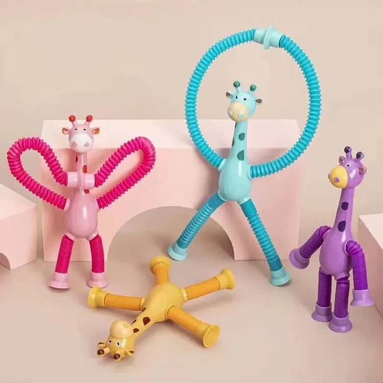 ✨Summer Toys Hot Sale 45% OFF✨- Suction Cup Pop Tube Giraffe Toys