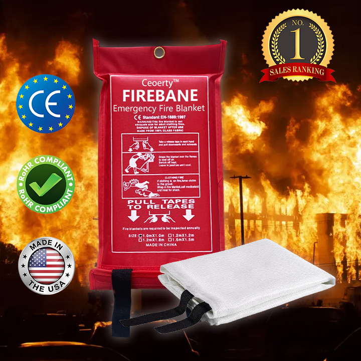 Ceoerty™ FireBane Emergency Fire Blanket