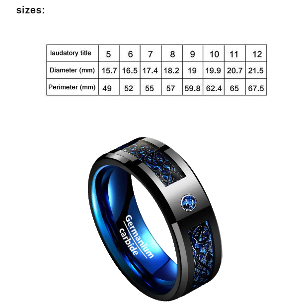 【🏆Official Brand Store🏆】CZTICLE Blue Carbon Energy Germanium Ring(Limited time discount 🔥 last day)