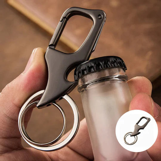 💥Limited Time Offer💥Multifunctional Pendant Bottle Opener Metal Double Ring KeyChain