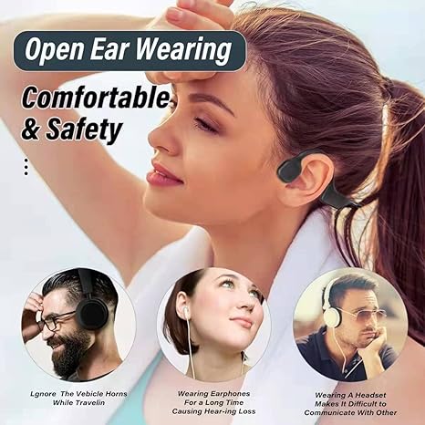 🔥Bone conduction headphones, Bluetooth 5.0 open-ear headphones