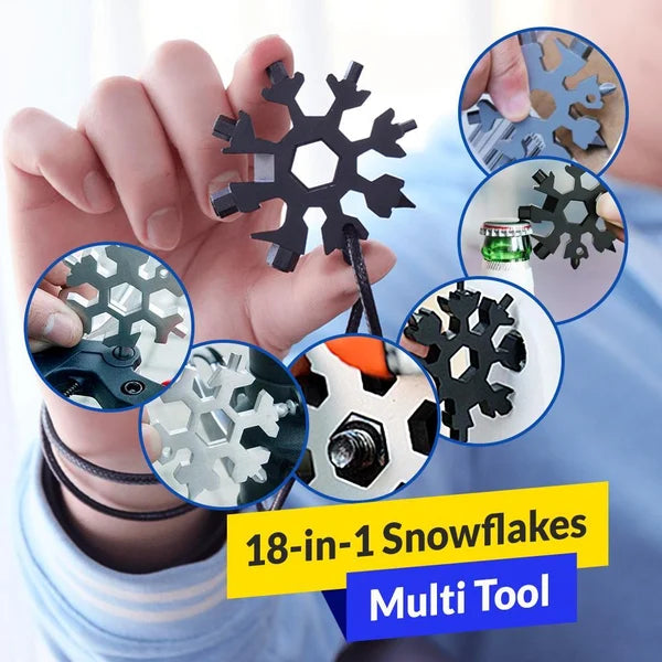 💖Last Day Sale 49% Off ❄18-in-1 Stainless Steel Snowflakes Multi-Tool