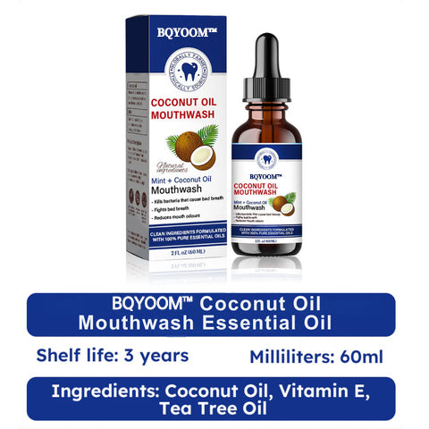 BQYOOMTM Coconut Oil Mouthwash Essential Oil