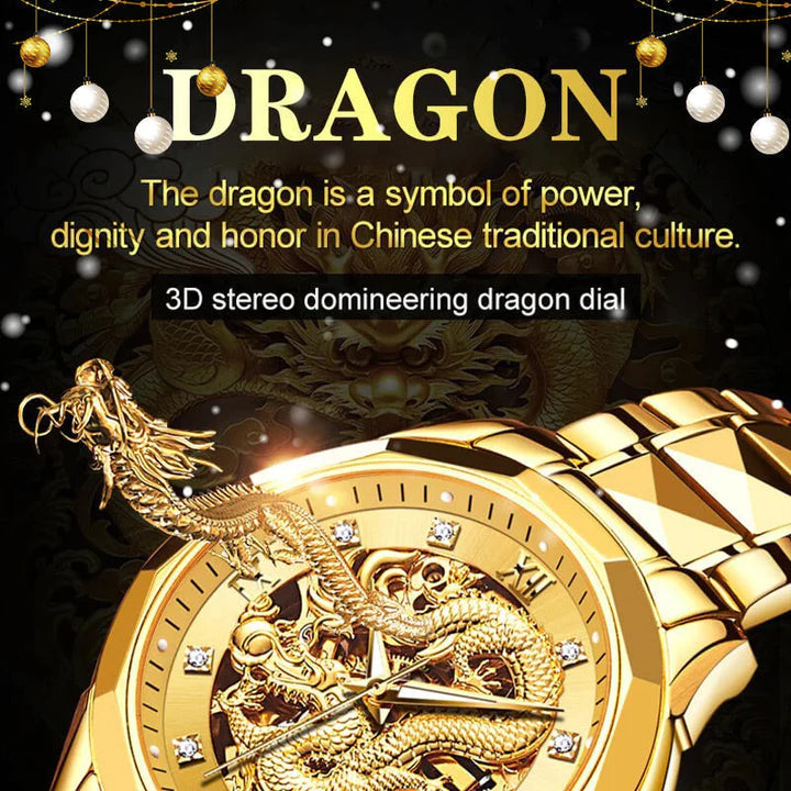 🔥The Last Day Sale 50% OFF🔥Golden Dragon Quartz Men's Watch