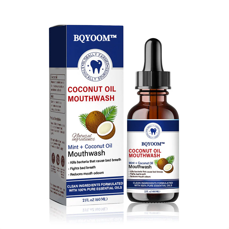 BQYOOMTM Coconut Oil Mouthwash Essential Oil