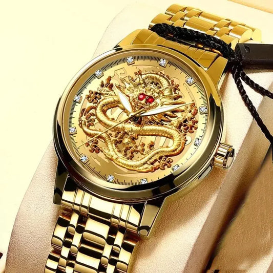 Golden Dragon Men's Watch