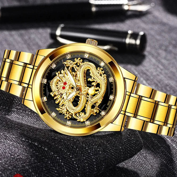 Golden Dragon Men's Watch