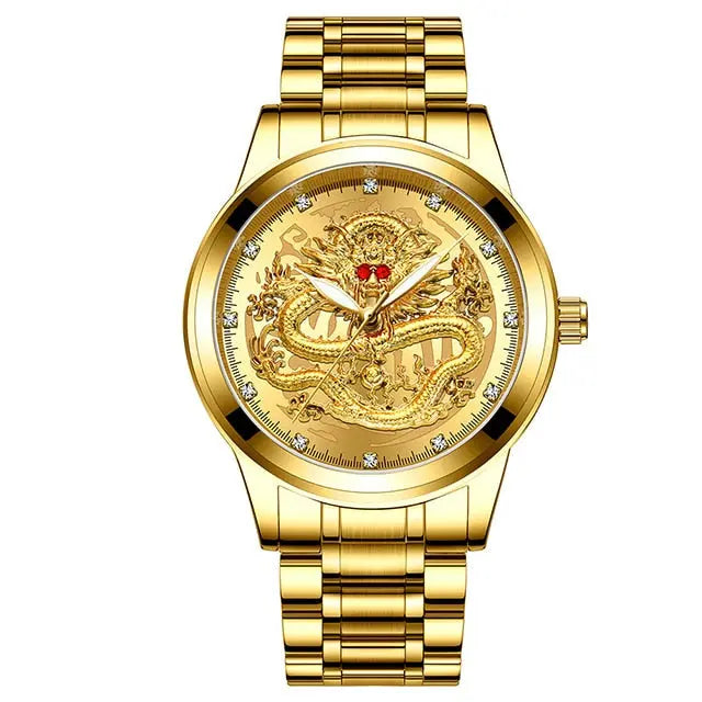 Golden Dragon Men's Watch