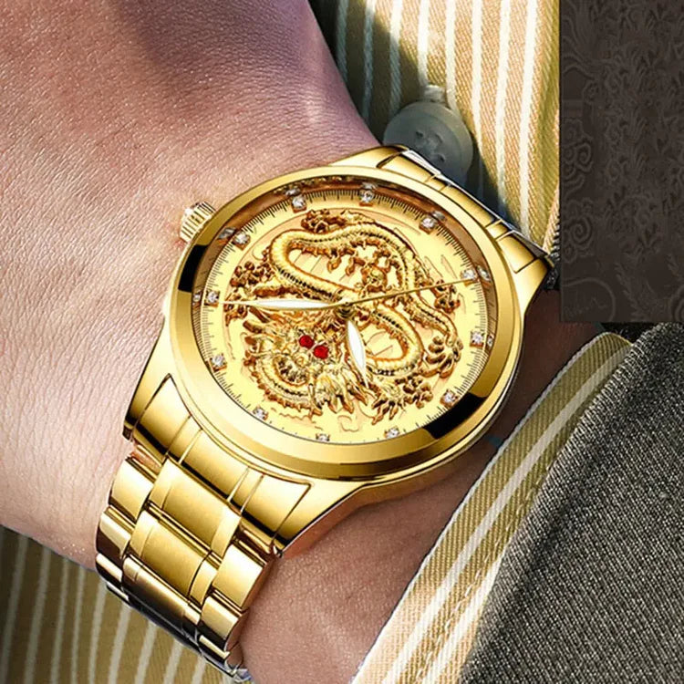 Golden Dragon Men's Watch