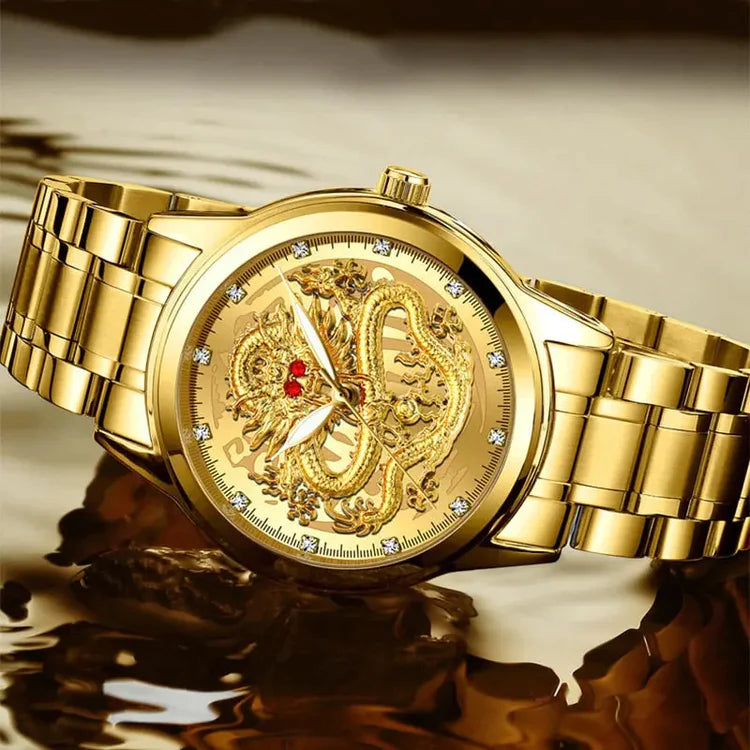 Golden Dragon Men's Watch