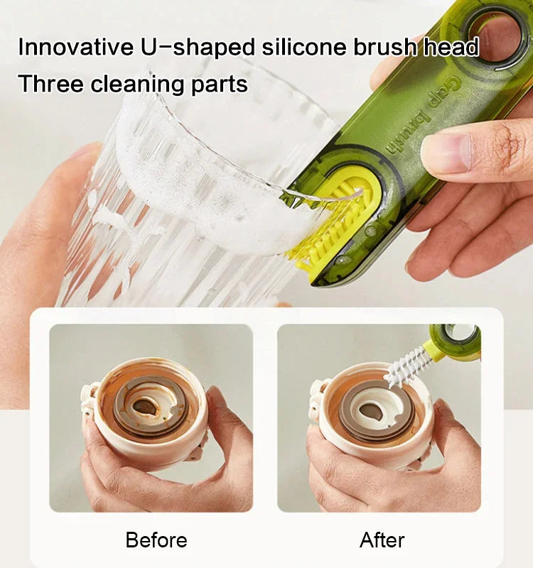 3 in 1 Multipurpose Bottle Gap Cleaner Brush