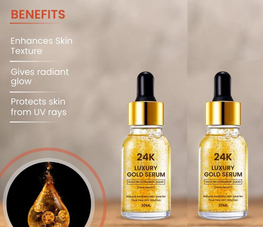 24K Gold Face Serum (30 ml) (Pack Of 2)