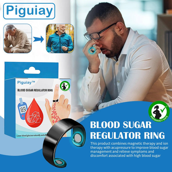 💍Piguiay™ Blood Sugar Control Ring(Limited Time Sale 🔥 Last Day)