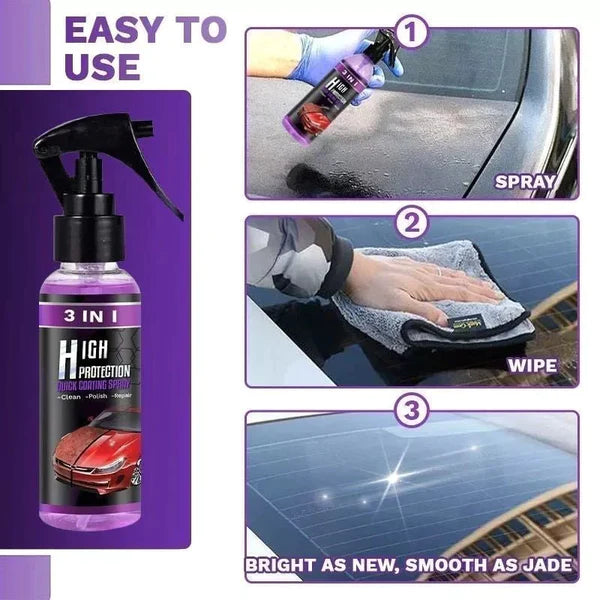 3 IN 1 High Protection Car Spray (Buy 1 Get 1 Free)